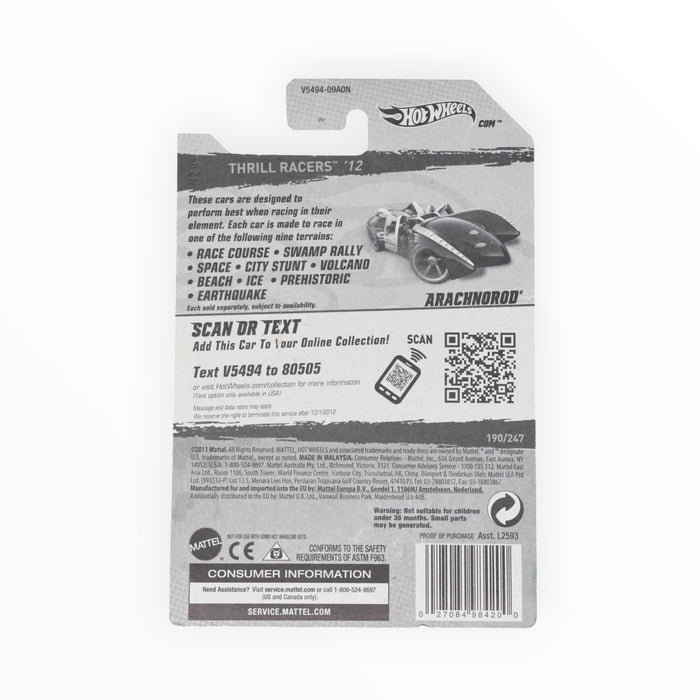 Hot Wheels Arachnorod - Mainline (2012) 190/247