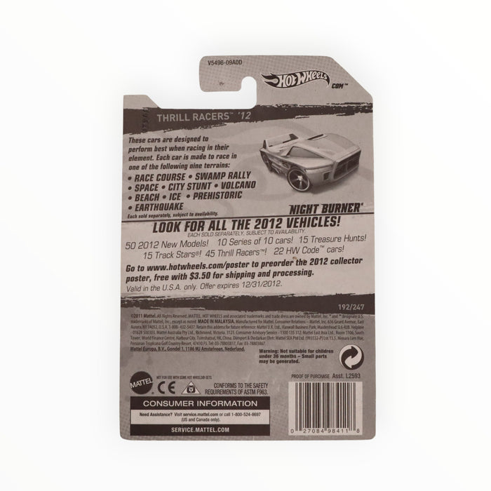 Hot Wheels Night Burner - Mainline (2012) 192/247