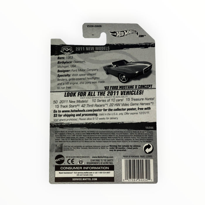 Hot Wheels '63 Ford Mustang II Concept - Mainline (2011) 14/244