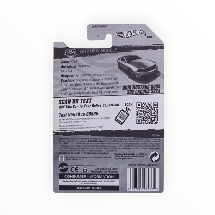 Hot Wheels 2012 Mustang Boss 302 Laguna Seca - Mainline (2012) 8/247