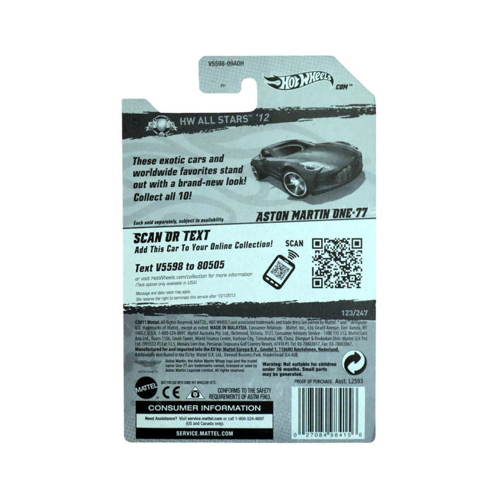 Hot Wheels Aston Martin One-77 - Mainline (2012) 123/247