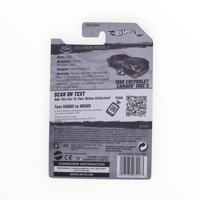 Hot Wheels 1985 Chevrolet Camaro IROC-Z - Mainline (2012) 22/247