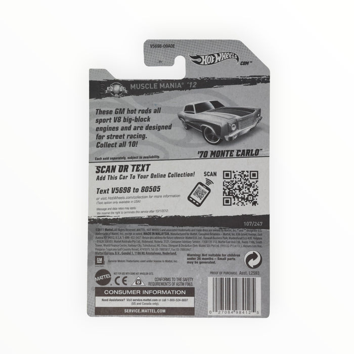 Hot Wheels '70 Monte Carlo - Mainline (2012) 107/247