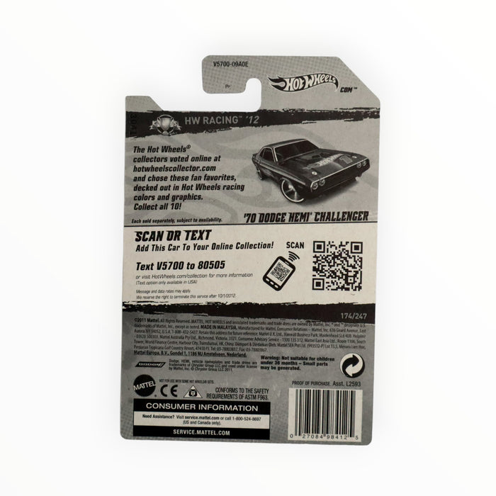 Hot Wheels '70 Dodge Hemi Challenger - Mainline (2012) 174/247