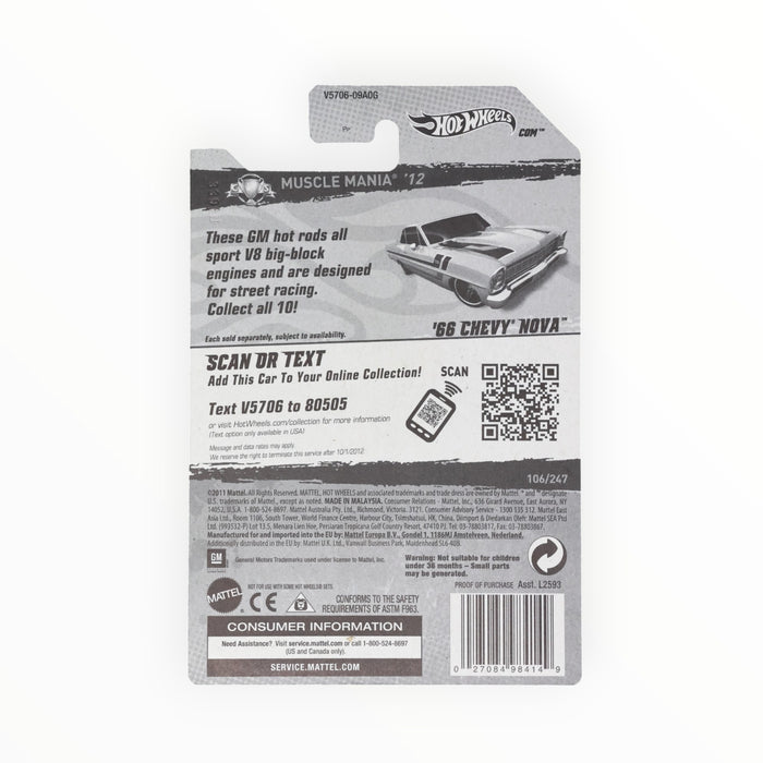 Hot Wheels '66 Chevy Nova - Mainline (2012) 106/247