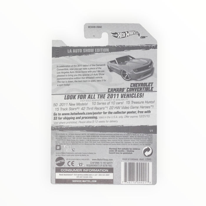 Hot Wheels Camaro Convertible Concept (L.A. Auto Show) Promo (2011)