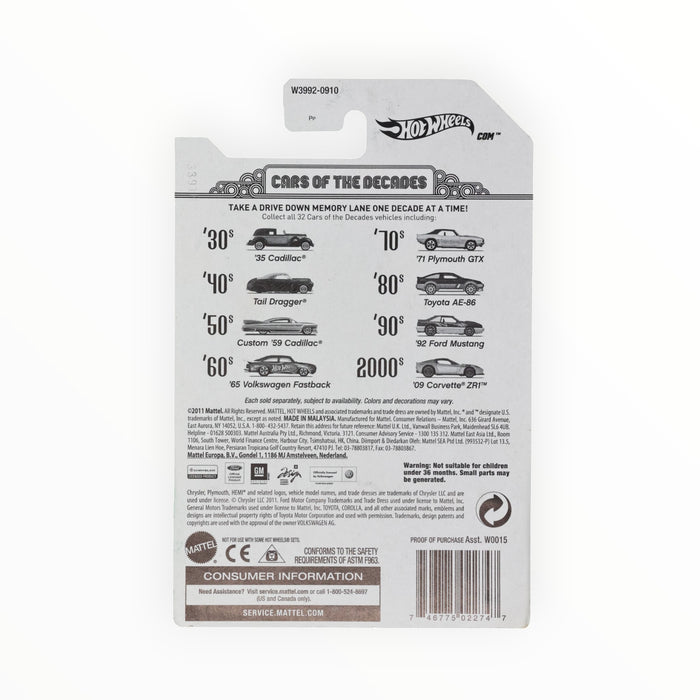 Hot Wheels '65 Volkswagen Fastback - Cars of the Decades (2012) 14/32
