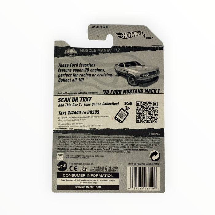 Hot Wheels '70 Ford Mustang Mach 1 - Mainline (2012) 118/247