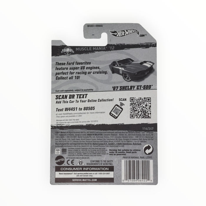 Hot Wheels '67 Shelby GT-500 - Mainline (2012) 114/247