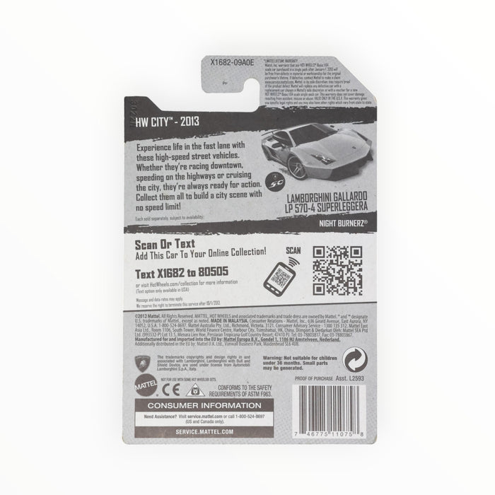 Hot Wheels Lamborghini Gallardo LP 570-4 Superleggera - Mainline (2013) 29/250