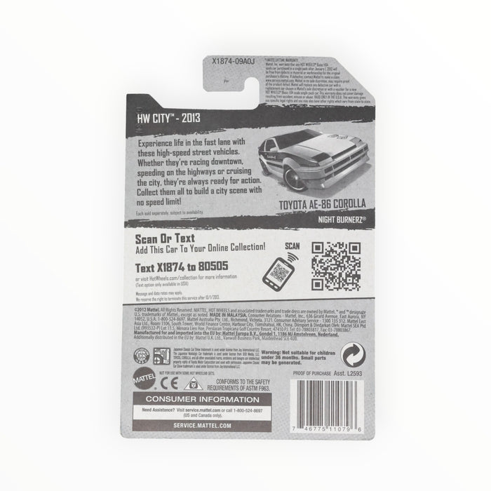 Hot Wheels Toyota AE-86 Corolla - Mainline (2013) 23/250