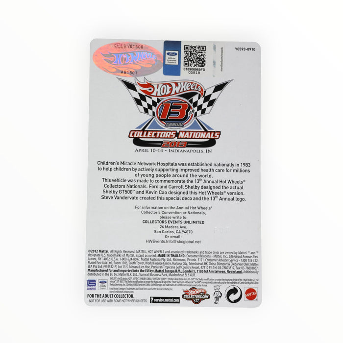 Hot Wheels '67 Shelby GT500 - Collectors Nationals (2013)