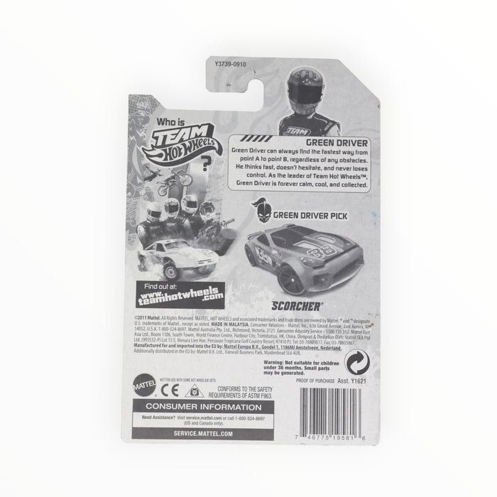 Hot Wheels Scorcher (Green Driver) Top Rides (2012)