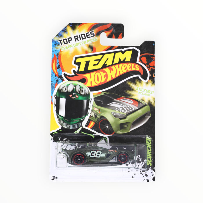 Hot Wheels Scorcher (Green Driver) Top Rides (2012)