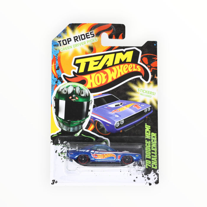 Hot Wheels '70 Dodge Hemi Challenger (Green Driver) Top Rides (2012)
