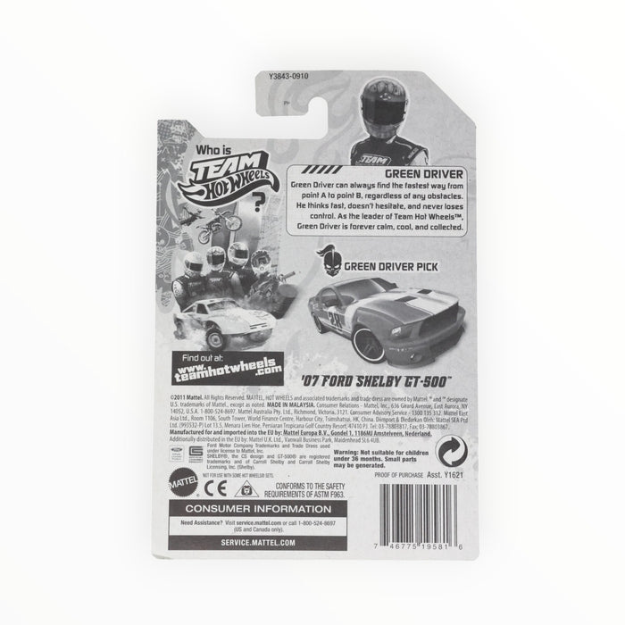 Hot Wheels '07 Ford Shelby GT-500 (Green Driver) Top Rides (2012)