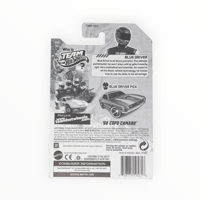 Hot Wheels '68 COPO Camaro (Blue Driver) Top Rides (2012)