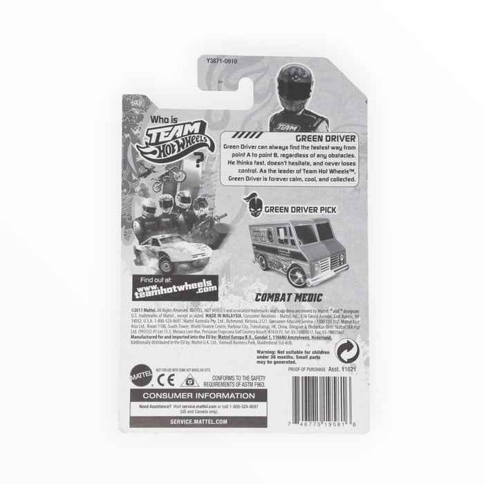 Hot Wheels Combat Medic (Green Driver) Top Rides (2012)
