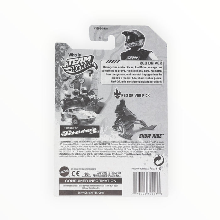 Hot Wheels Snow Ride (Red Driver) Top Rides (2012)