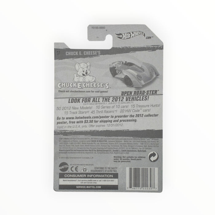 Hot Wheels Open Road-ster (Chuck E. Cheese) Promo (2012)