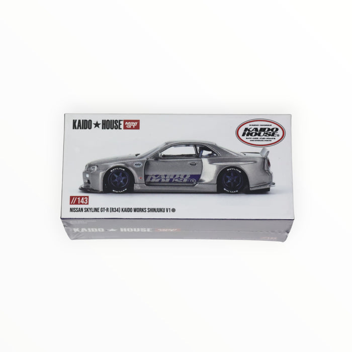 Kaido House Nissan Skyline GT-R (R34) V2 (Kaido Works - Shinjuku) Mini GT (2025) #143