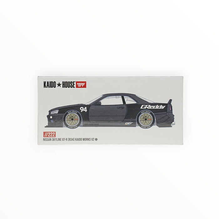 Kaido House Nissan Skyline GT-R (R34) (Kaido Works - GReddy) Mini GT (2025) #222