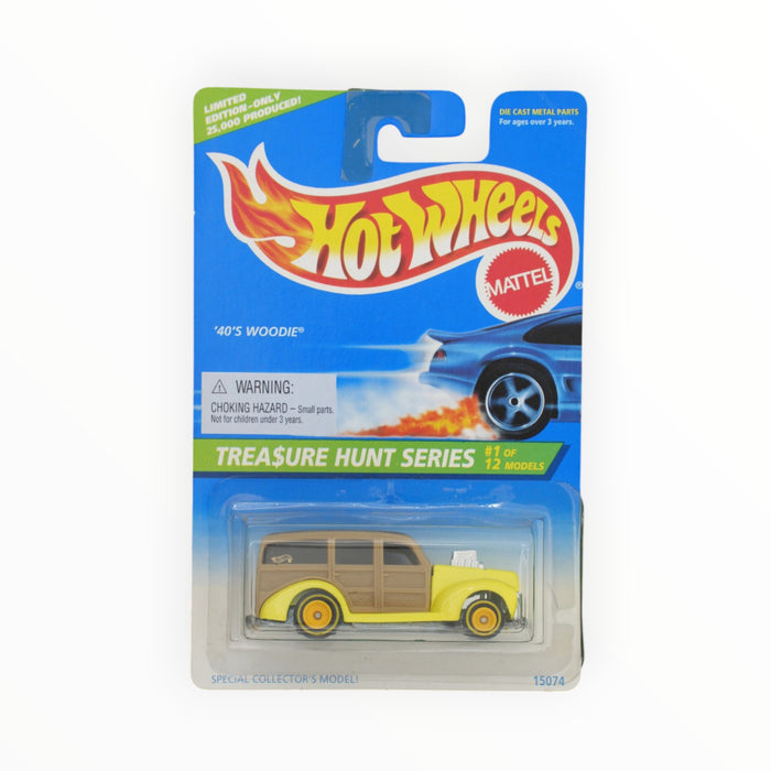 Hot Wheels '40's Woodie (Treasure Hunt) 1996 - #428 - Card Damage