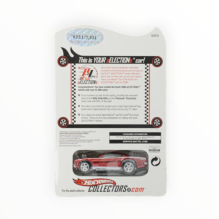 Hot Wheels Plymouth King 'Kuda - RLC (2006) Low Number # 231/7931