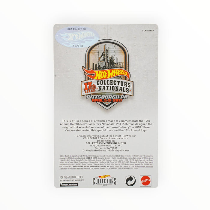 Hot Wheels Blown Delivery - Collectors Nationals (2017)  Low Number # 143/2800