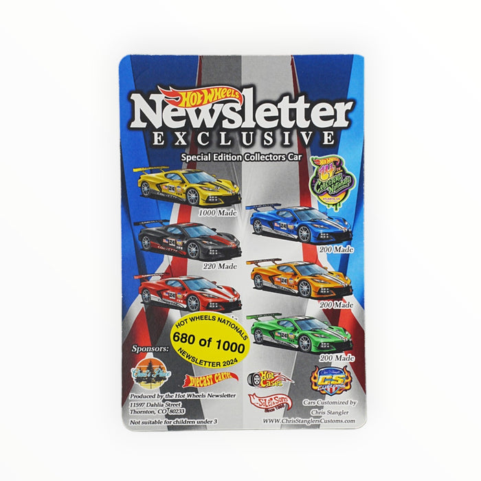 Hot Wheels Corvette C8-R - Jim Garbaczewski's Last Ride - Newsletter Exclusive #680/1000