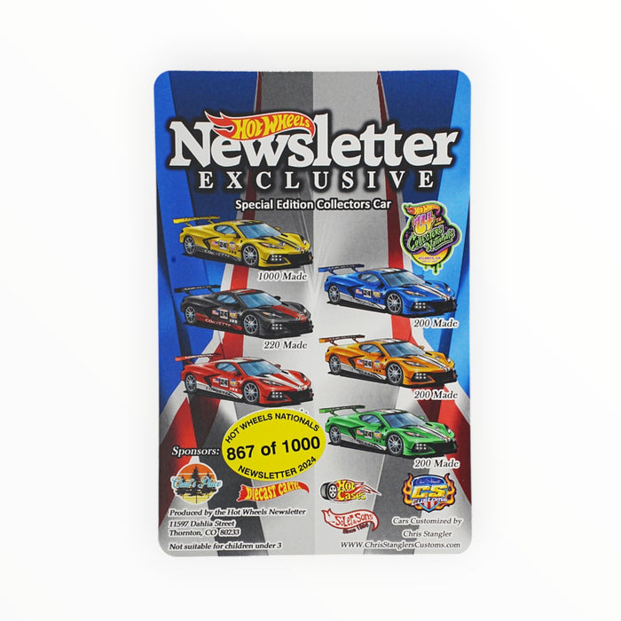 Hot Wheels Corvette C8-R - Jim Garbaczewski's Last Ride - Newsletter Exclusive #867/1000