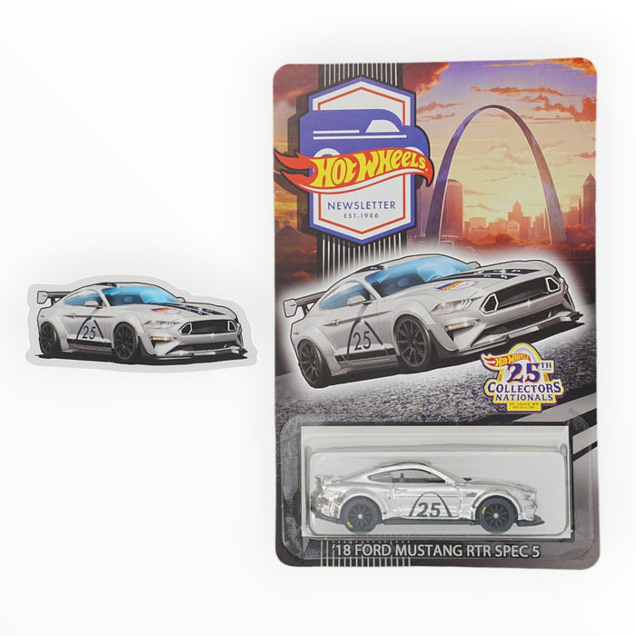 Hot Wheels '18 Ford Mustang RTR Spec 5 - Newsletter Exclusive (2025) Chrome #702