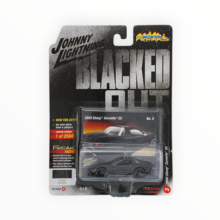 Johnny Lightning 2000 Chevy Corvette C5 - Street Freaks - Blacked Out #3