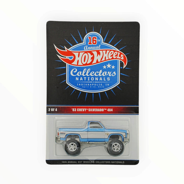 Hot Wheels '83 Chevy Silverado 4x4 - Collectors Nationals (2016) Low Number # 390/2000