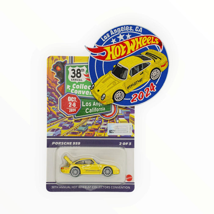 Hot Wheels Porsche 959 - Collectors Convention (2024) with Patch