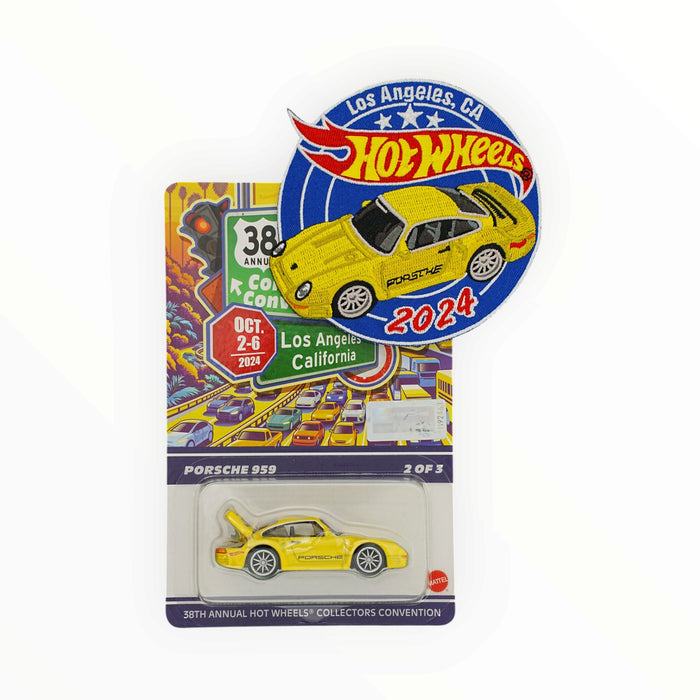 Hot Wheels Porsche 959 - Collectors Convention (2024) with Patch