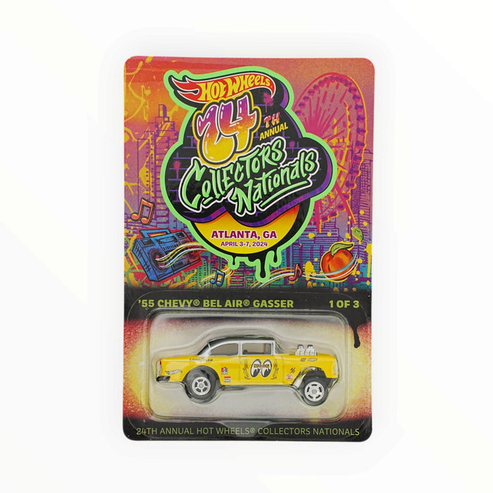 Hot Wheels '55 Chevy Bel Air Gasser - Collectors Nationals (2024) Damaged Card