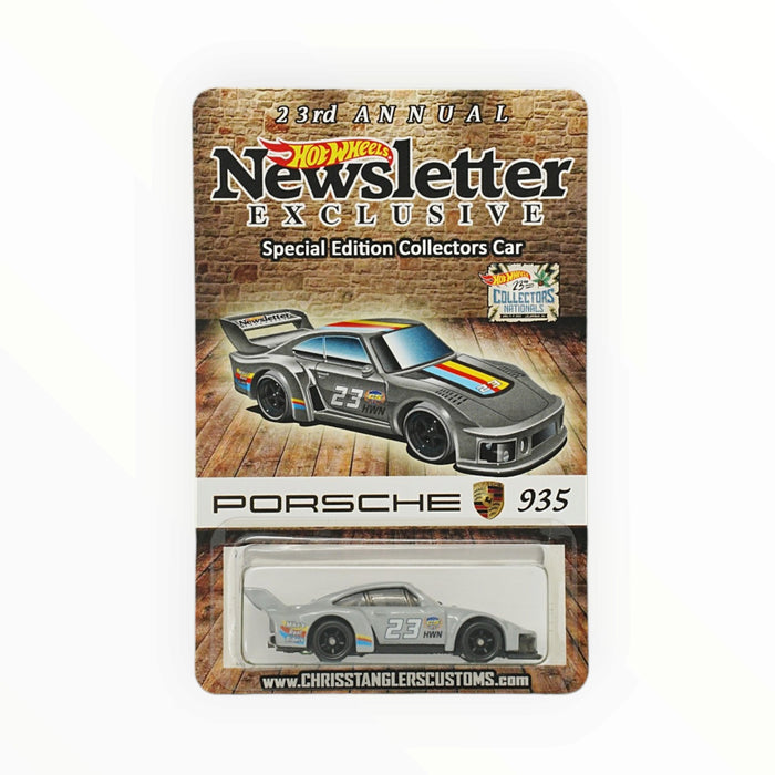 Hot Wheels Porsche 935 - Newsletter Exclusive (2023) Grey with Sticker