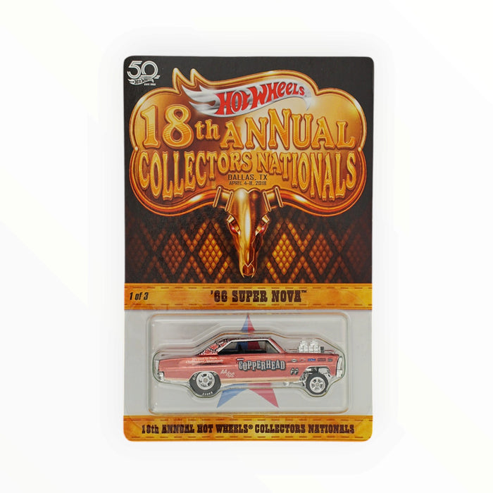 Hot Wheels '66 Super Nova - Collectors Nationals (2018) Low Number # 167/5000 No Roll Cage