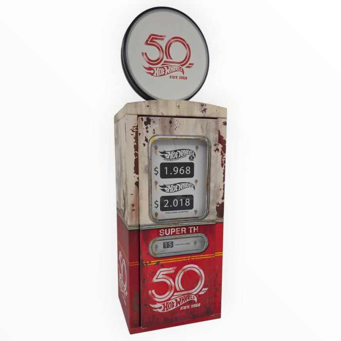 EMPTY 2018 Gas Pump RLC 50th Hot Wheels Super Treasure Hunt Set Case #567/1200