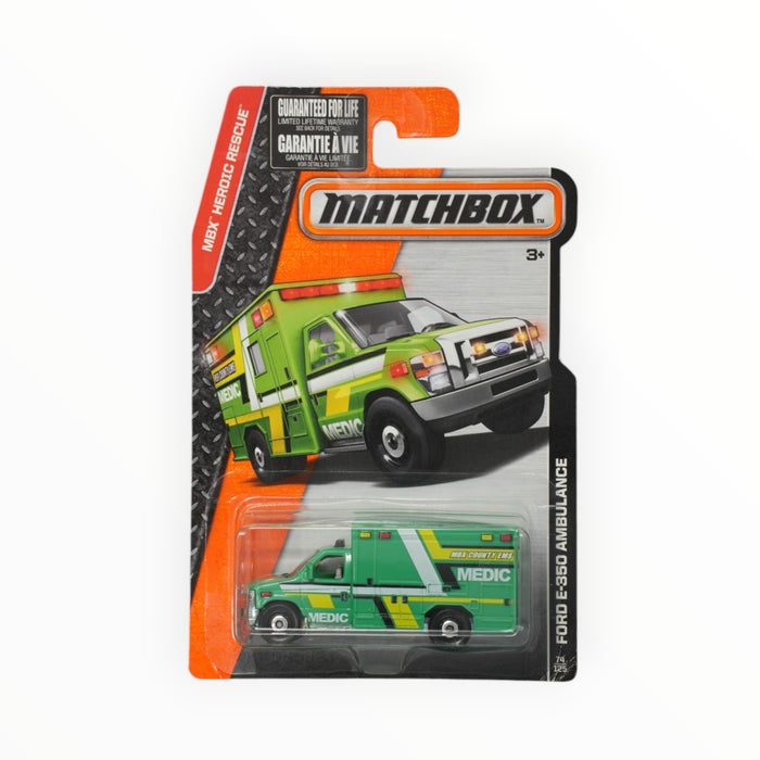 Matchbox Ford E-350 Ambulance - Mainline (2016) 74/125