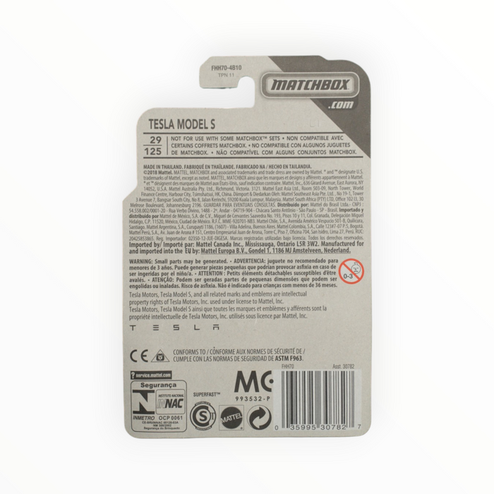 Matchbox Tesla Model S - Mainline (2018) 1/125