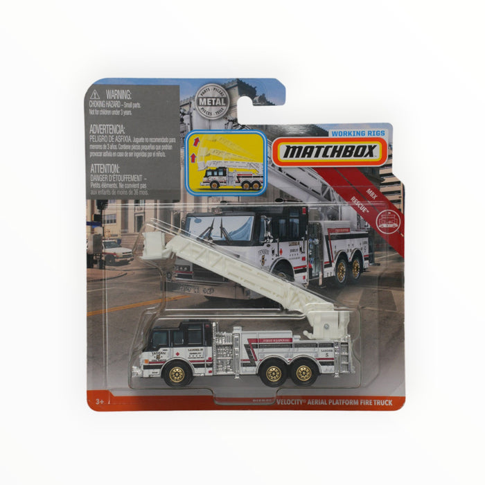 Matchbox Pierce Velocity Aerial Platform Fire Truck - Working Rigs (2019) 6/14