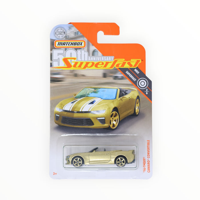 Matchbox '16 Chevy Camaro Convertible - Superfast (Gold) (2019) 2/6