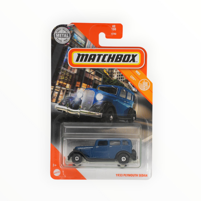 Matchbox 1933 Plymouth Sedan - Mainline (2020) 40/100