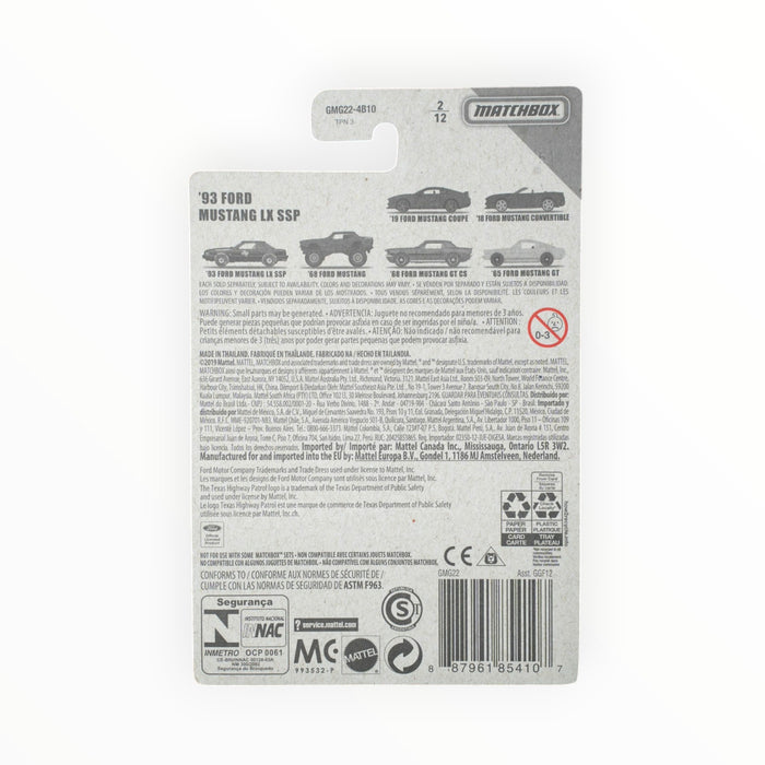 Matchbox '93 Ford Mustang LX SSP - Ford Mustang Series (2020) 2/12