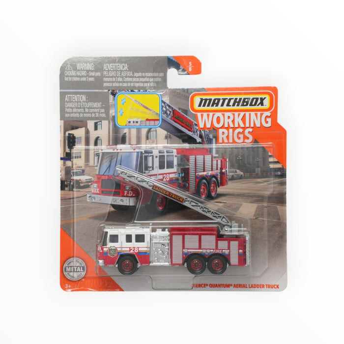 Matchbox Pierce Quantum Aerial Ladder Truck - Working Rigs (2020) 5/8
