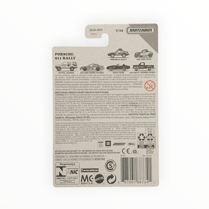 Matchbox Porsche 911 Rally - Retro Series (2020) 7/12