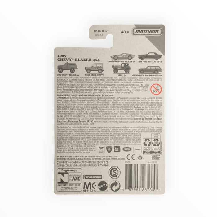 Matchbox 1989 Chevy Blazer 4x4 - Retro Series (2020) 4/12