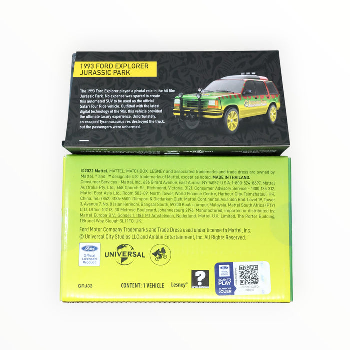 Matchbox 1993 Ford Explorer Jurassic Park - Mattel Creations (2022)
